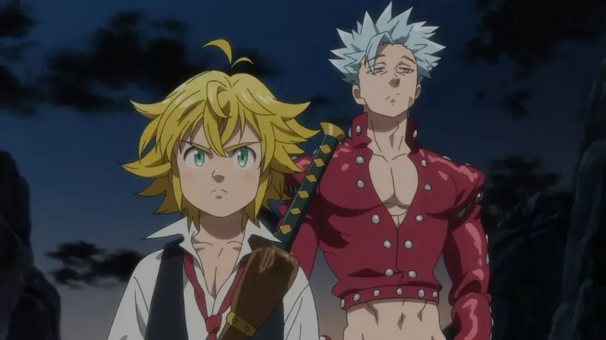 Момент из трейлера аниме Семь смертных грехов